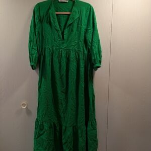 Zara Kelly Green Maxi Dress
